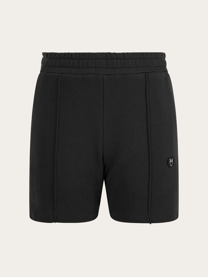 KnowledgeCotton Apparel - WMN Sweat shorts Shorts 1300 Black Jet